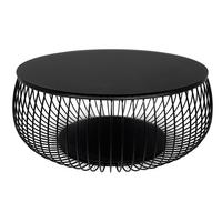 Couchtisch Schwarz D: 86 Cm - Schwarz, Design, Glas/Metall (86/86/35cm) - Livetastic