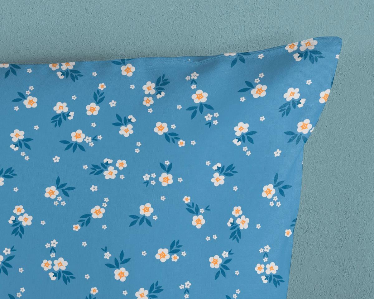 KINDERBETTWÄSCHE REGINE - Blau/Multicolor, Trend, Textil (140/200cm)