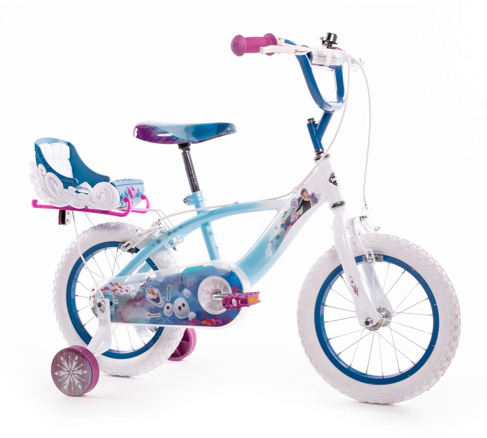 Kinderfahrrad 14 Zoll Huffy Disney Frozen Inkl. Stützräder - Hellblau, Basics, Kunststoff/Metall (54/74/97cm)