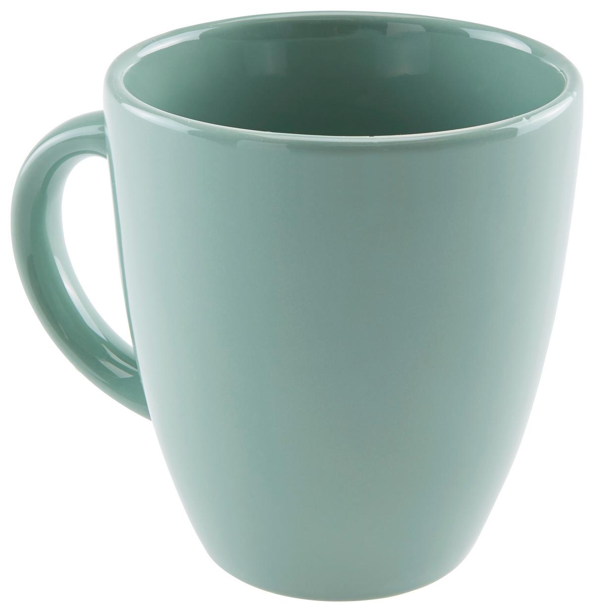 Kaffeebecher Steinzeug 300 ml Uni/Mint Fiorella - Mintgrün, KONVENTIONELL, Keramik (0,3l) - Luca Bessoni