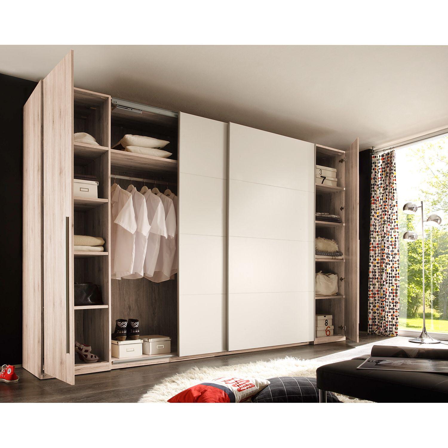 Schwebetürschrank Buche Match 2 Innen