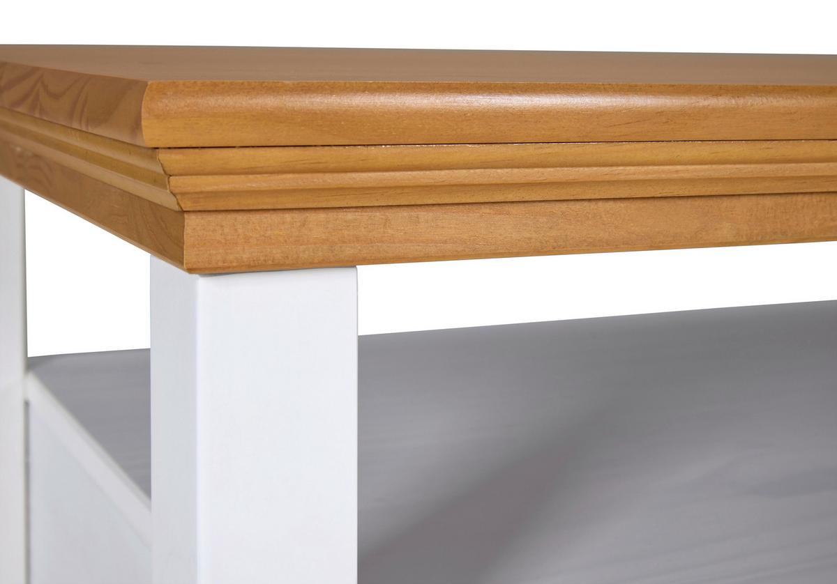 Couchtisch Maluno - Weiß, MODERN, Holz (120/60/49cm) - Livetastic