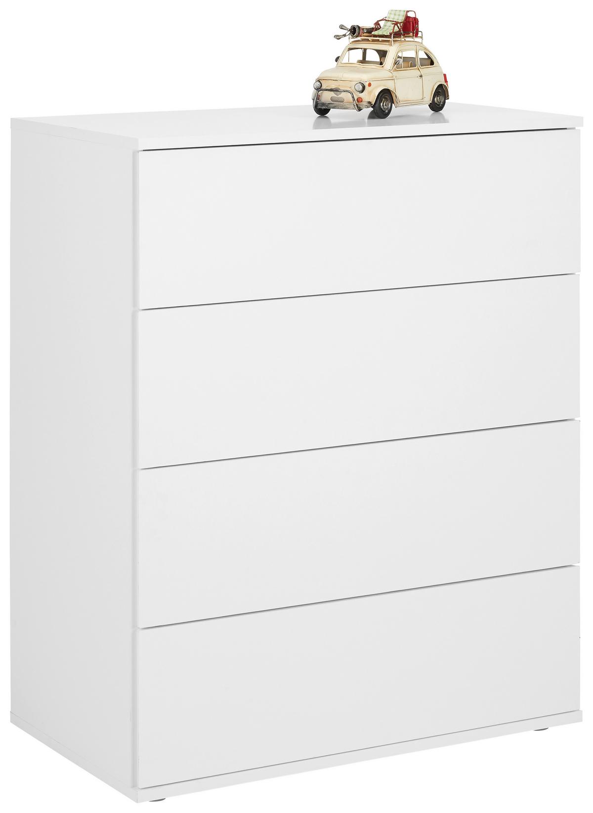 KOMODA BIANCO - sivá, Modern, kompozitné drevo/plast (75/95/43cm) - Mömax