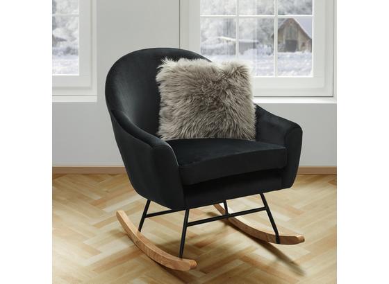 Hojdacie Kreslo Sophie - čierna, Moderný, kov/drevo (74/87/91,5cm) - Mömax modern living Hojdacie Kreslo Sophie - čierna, Moderný, kov/drevo (74/87/91,5cm) - Mömax modern living