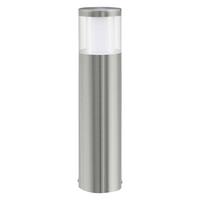 Sockelleuchte Basalgo 3,7 Watt Edelstahl/Kunststoff - Klar/Edelstahlfarben, Design, Kunststoff/Metall (10,5/45cm) - Eglo