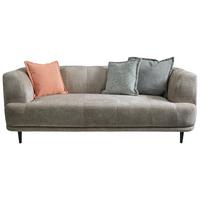 3-sitzer-sofa Lou Taupe/schwarz, 226 Cm - Taupe/Schwarz, Design, Textil (226/77/106cm) - MID.YOU