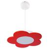 Kinderhängeleuchte 9550124 Fiore Hängel. - Rot - Rot, Basics, Holzwerkstoff/Kunststoff (33/70cm)