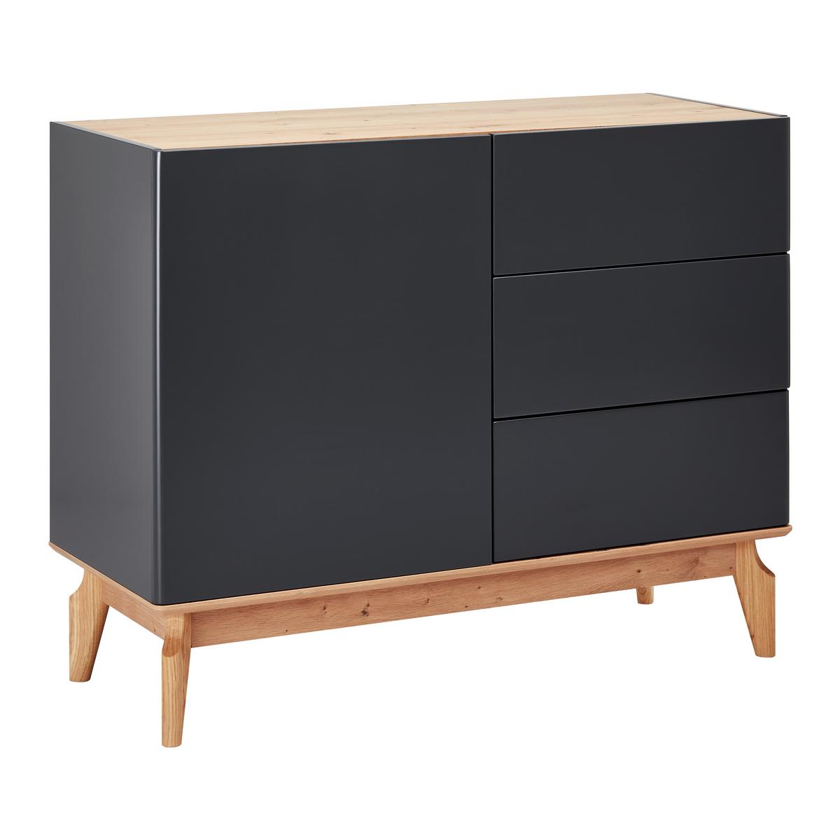 Komoda FOSCO - sivá/farba duba, Modern, drevo (100/80/40cm) - Bessagi Home