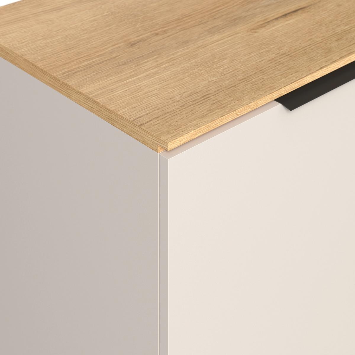 Sideboard King Eichefarben/Kaschmir B: 170cm - Kaschmir/Eichefarben, MODERN, Holzwerkstoff (170/90/40cm)