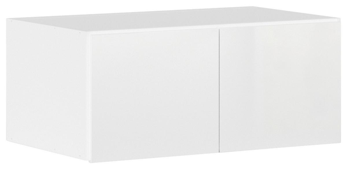 Aufsatzschrank Grifflos 91 Cm Max ,weiß Hochglanz - Weiß Hochglanz/Weiß, KONVENTIONELL, Holzwerkstoff (91/39/54cm) - James Wood