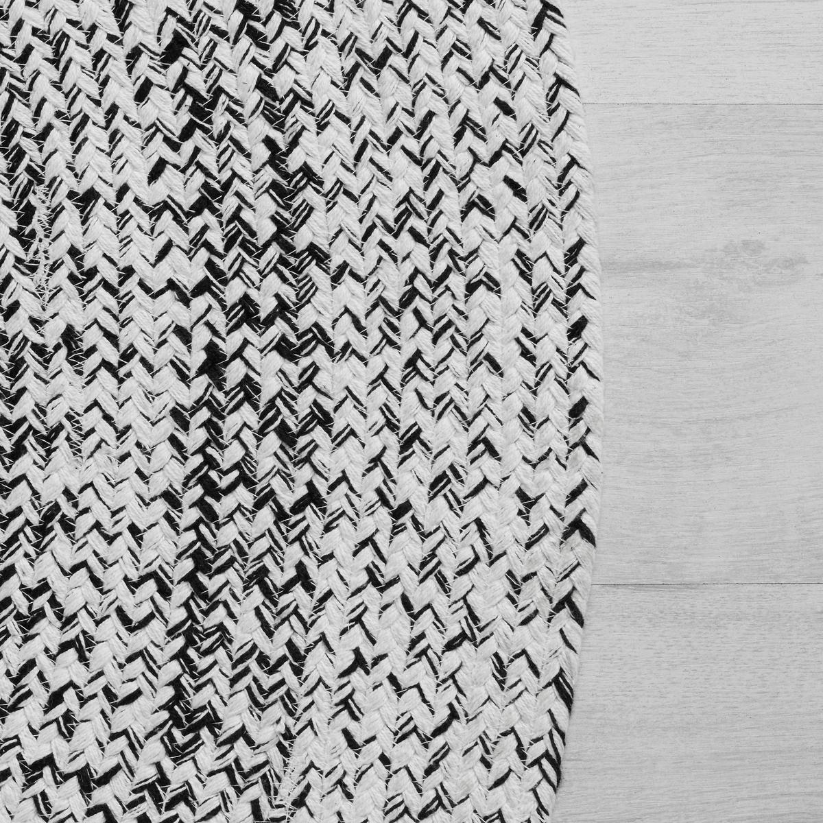 KOBEREC TKANÝ NA PLOCHO Marie, 160cm - bílá/černá, textil (160cm) - Modern Living