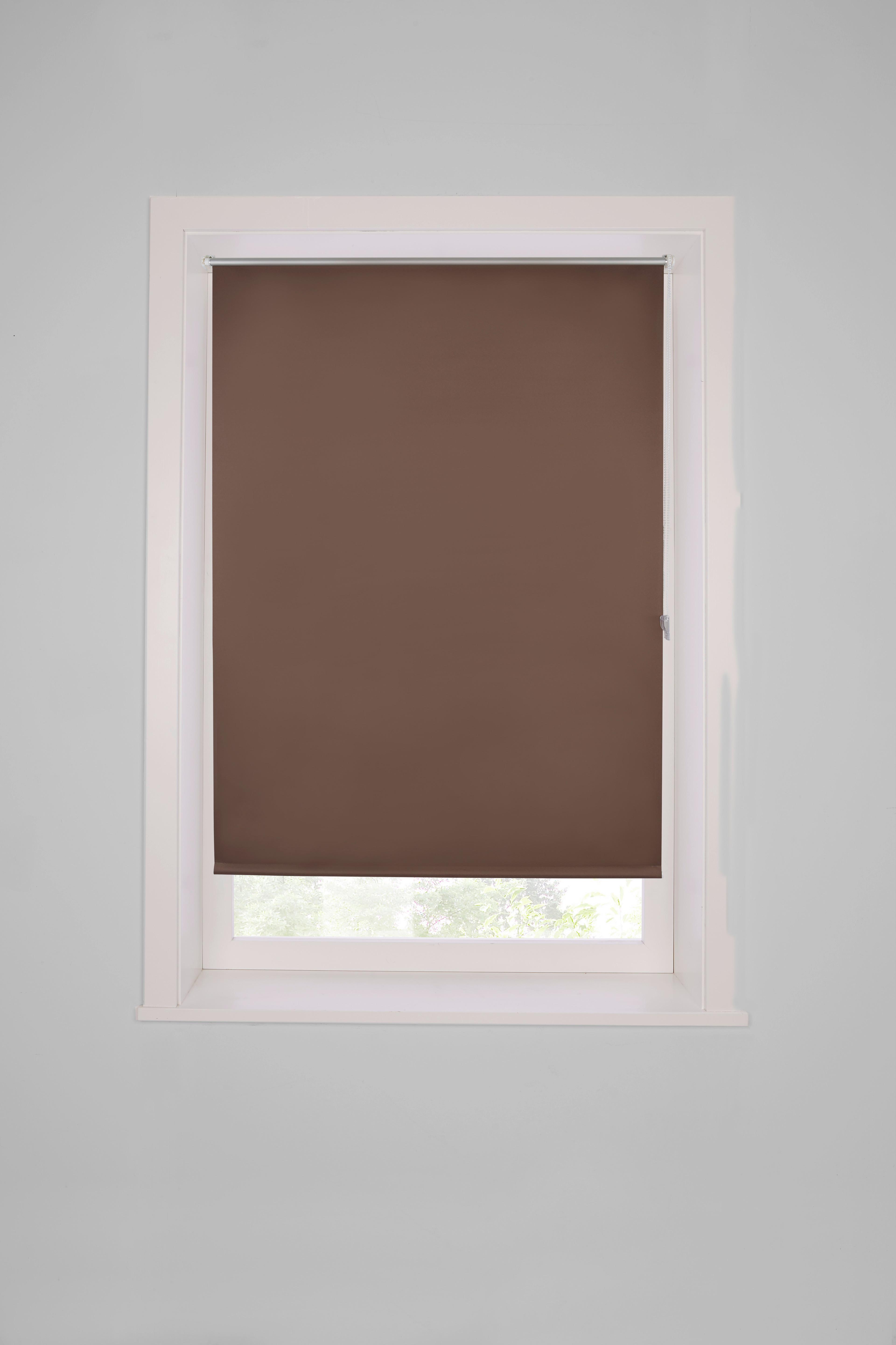 Verdunkelungsrollo Sarah Halbtransparent 45x150 cm - Taupe/Braun, MODERN, Textil (45/150cm) - Luca Bessoni