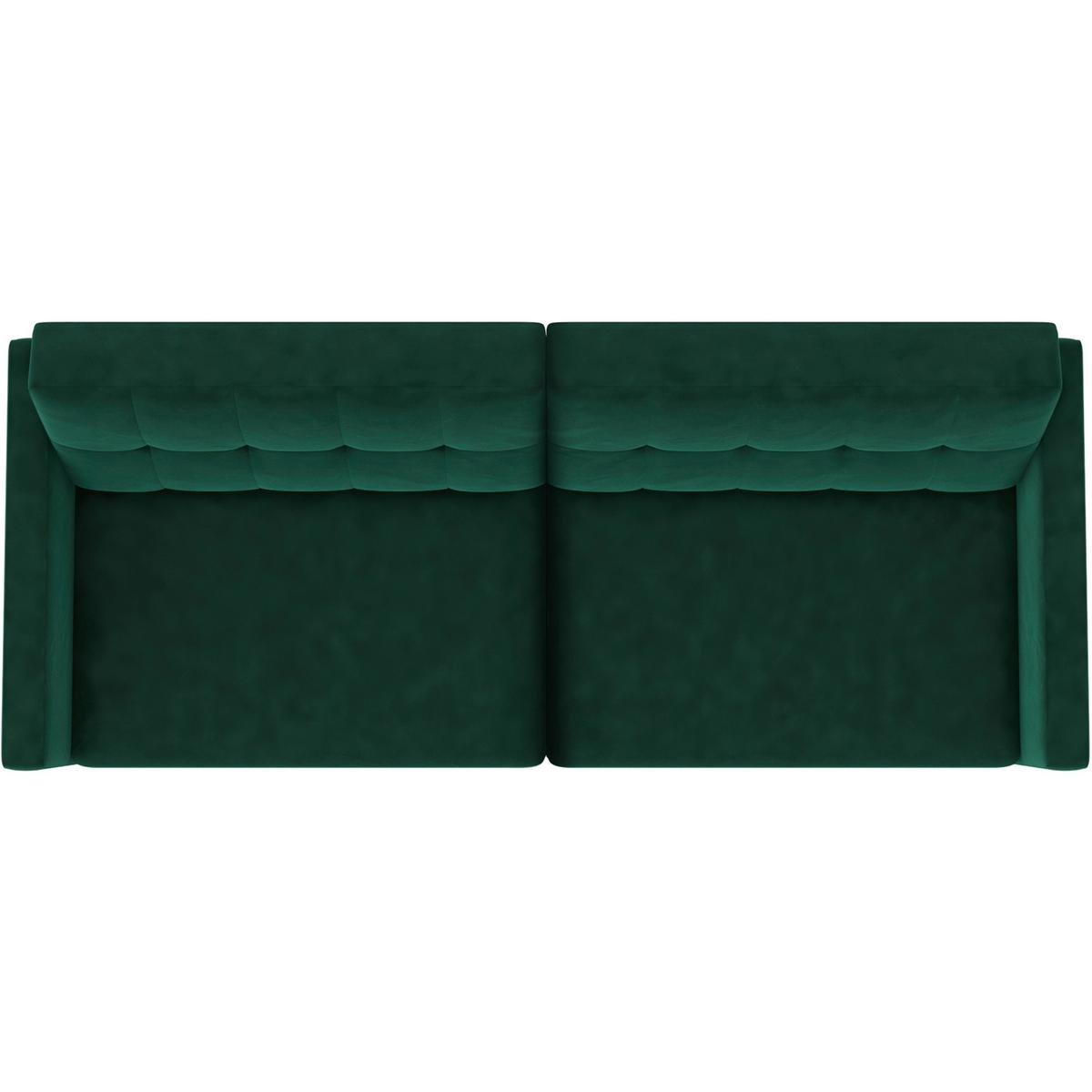 Schlafsofa Hannover Dunkelgrün, mit Schlaffunktion - Dunkelgrün/Schwarz, Basics, Textil (203/82/83cm) - Livetastic