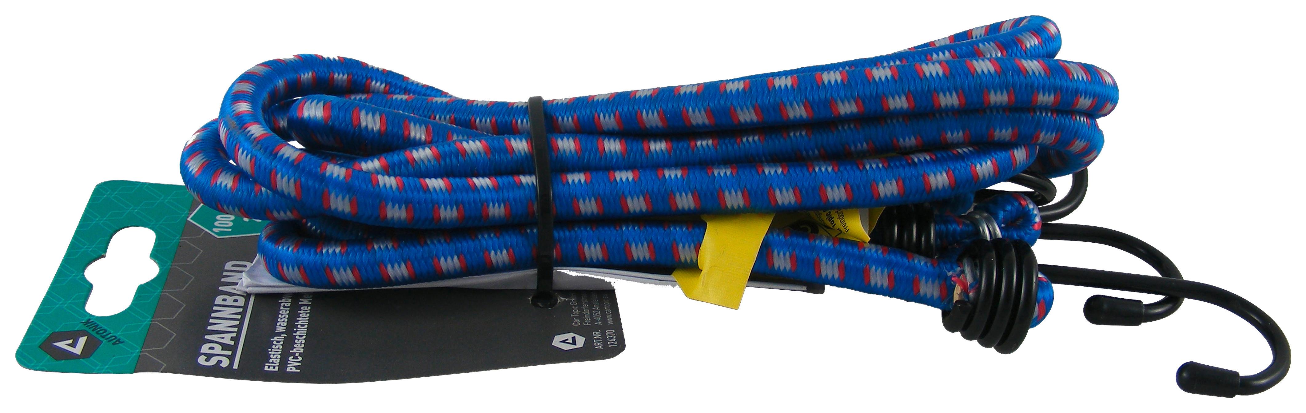 Spanngummi L: 60 Cm 2er-Set Mit Haken - Blau/Schwarz, MODERN, Kunststoff (60cm)