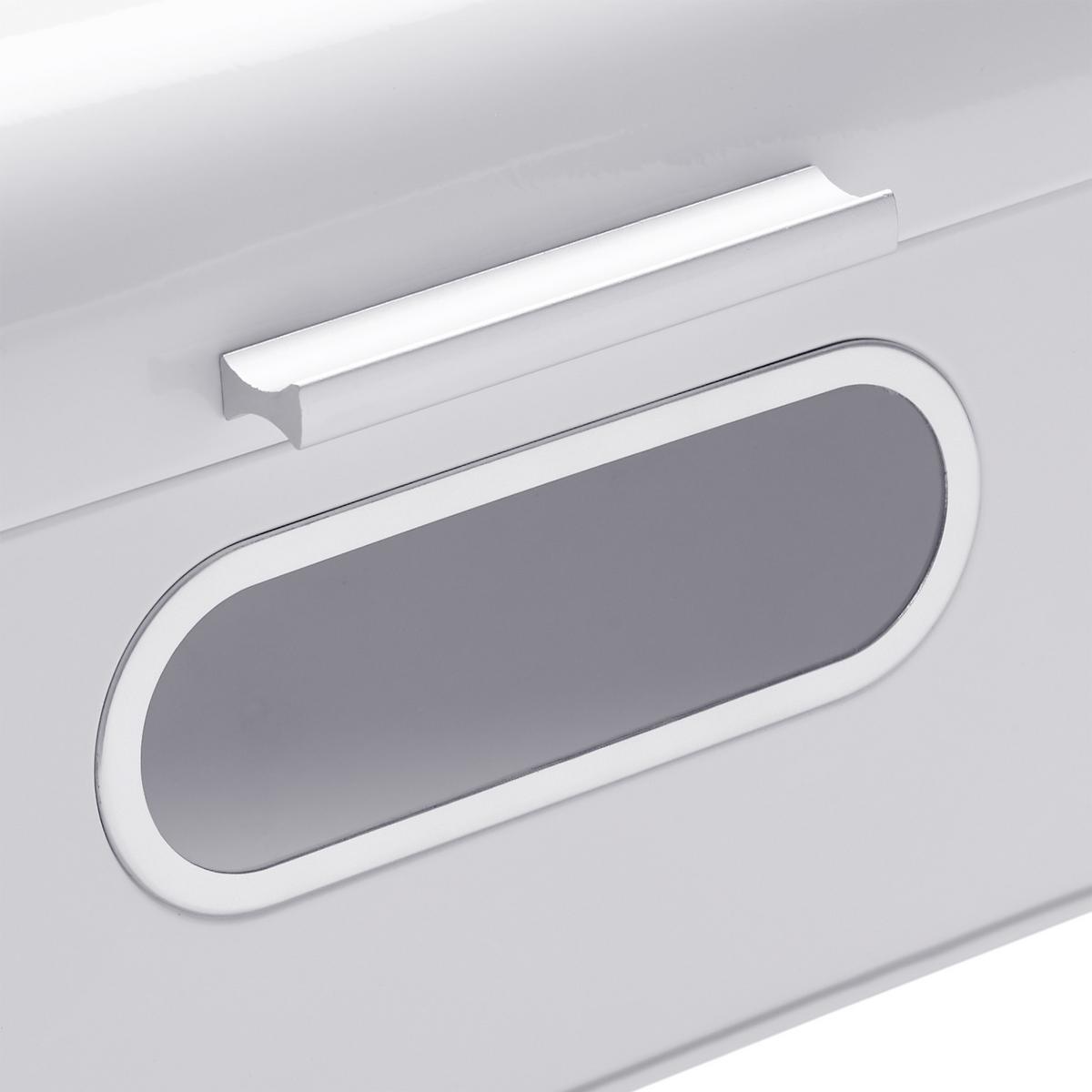 Brotbox Aus Metall Echtwerk Retro 42,5/23,8/17 Cm - Weiß, Trend, Metall (42,5/23,8/17cm) - Echtwerk