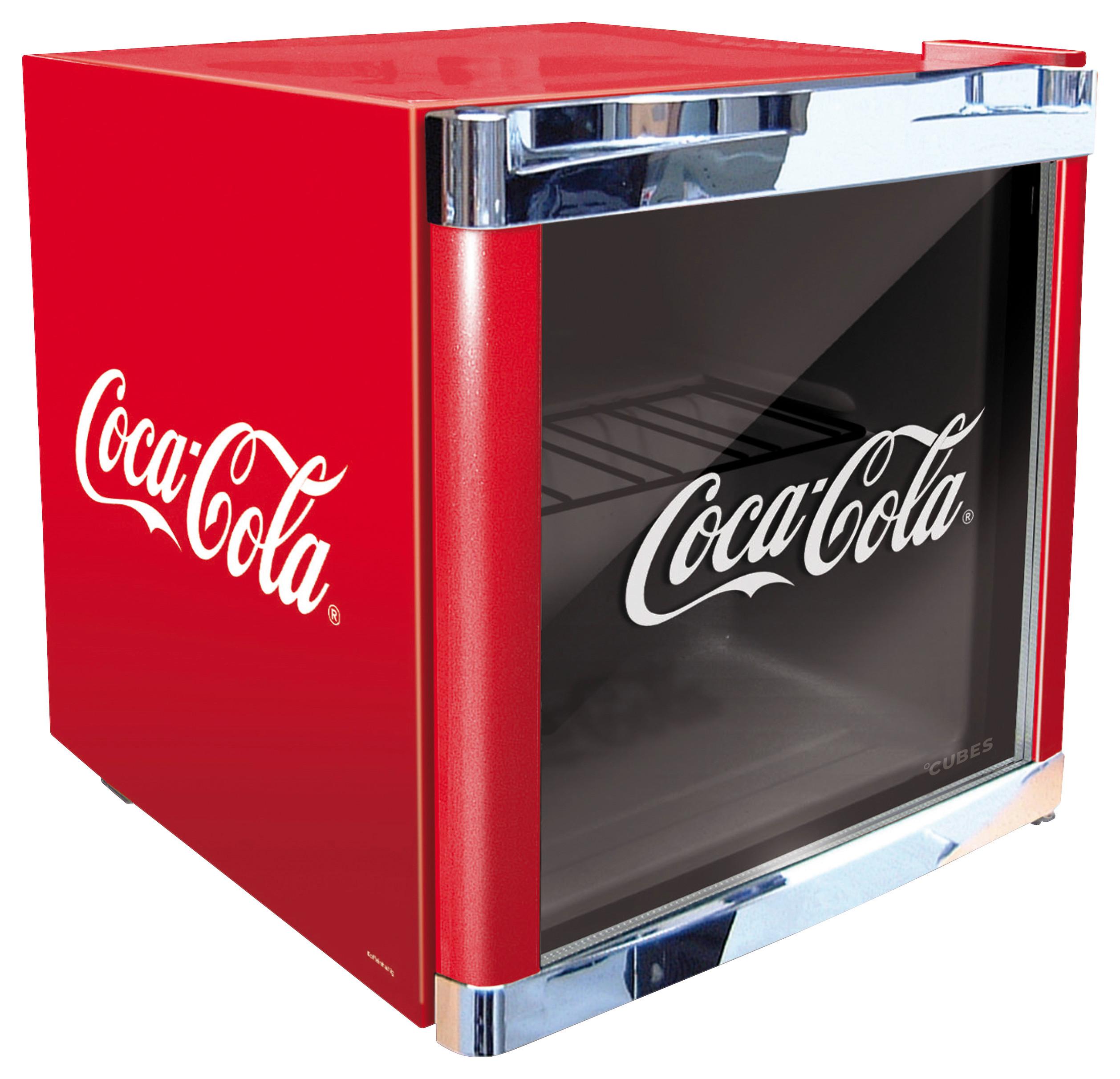 Minikühlschrank Cool Cube Coca Cola Rot 48 L Freistehend - Rot, Basics, Metall (51/43/47,5cm)