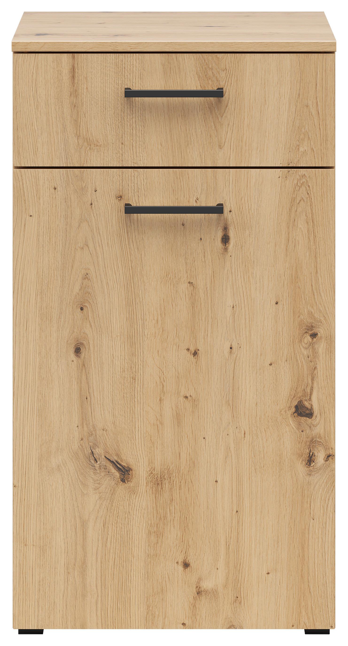 KOMODA MULTISTAURAUM - černá/antracitová, Moderní, kompozitní dřevo/plast (45/83/40cm)