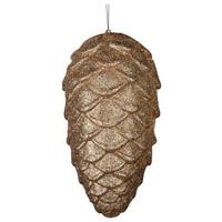 Dekorační ozdoba Šiška, V: 25cm - barvy zlata, Moderní, plast (25cm) - Modern Living