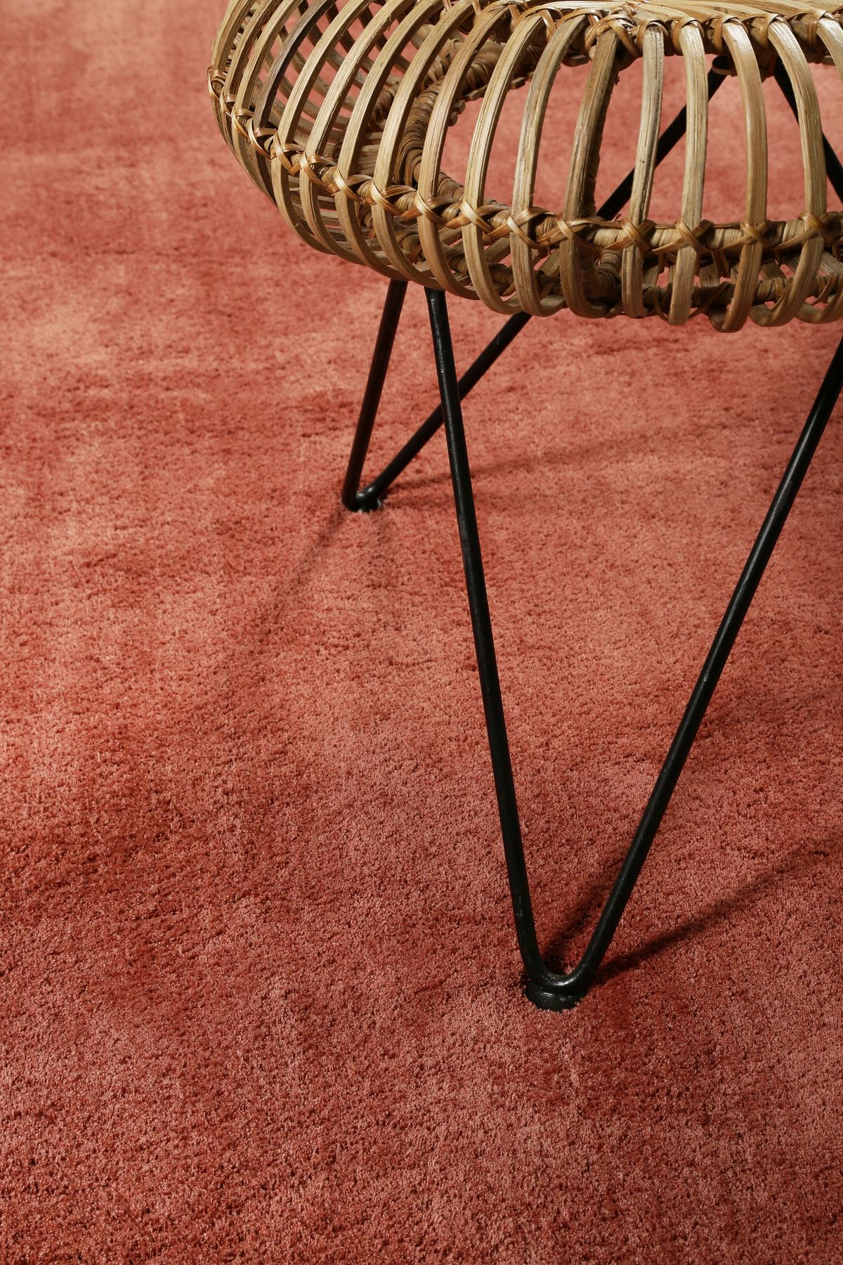 Hochflor Teppich Rot Loft 200x200 Cm - Rot, KONVENTIONELL, Textil (200/200cm) - Esprit