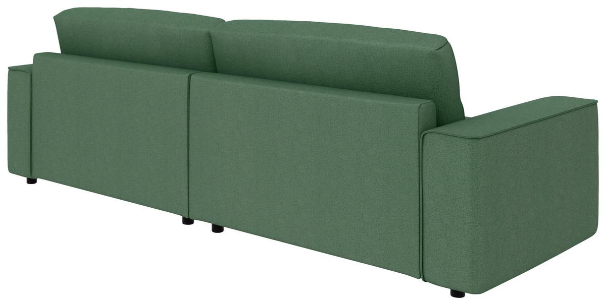 Ecksofa Chance, Grün S: 265x164 cm - Schwarz/Grün, MODERN, Textil (265/164cm) - Trendmanufaktur