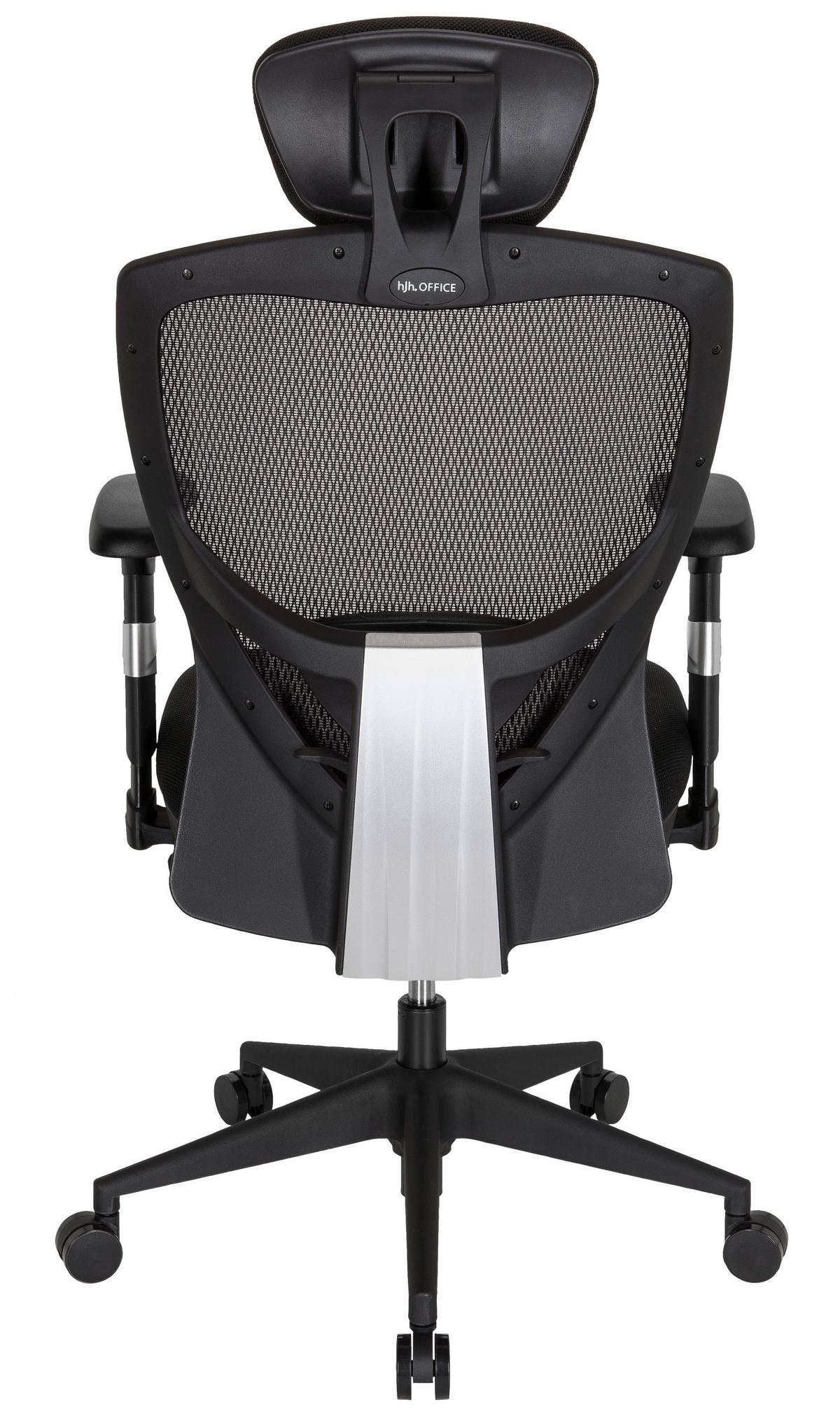 Bürostuhl Venus Base Schwarz/dunkelgrau Bis 120 Kg - Dunkelgrau/Schwarz, Basics, Kunststoff/Textil (66/117/65cm) - MID.YOU