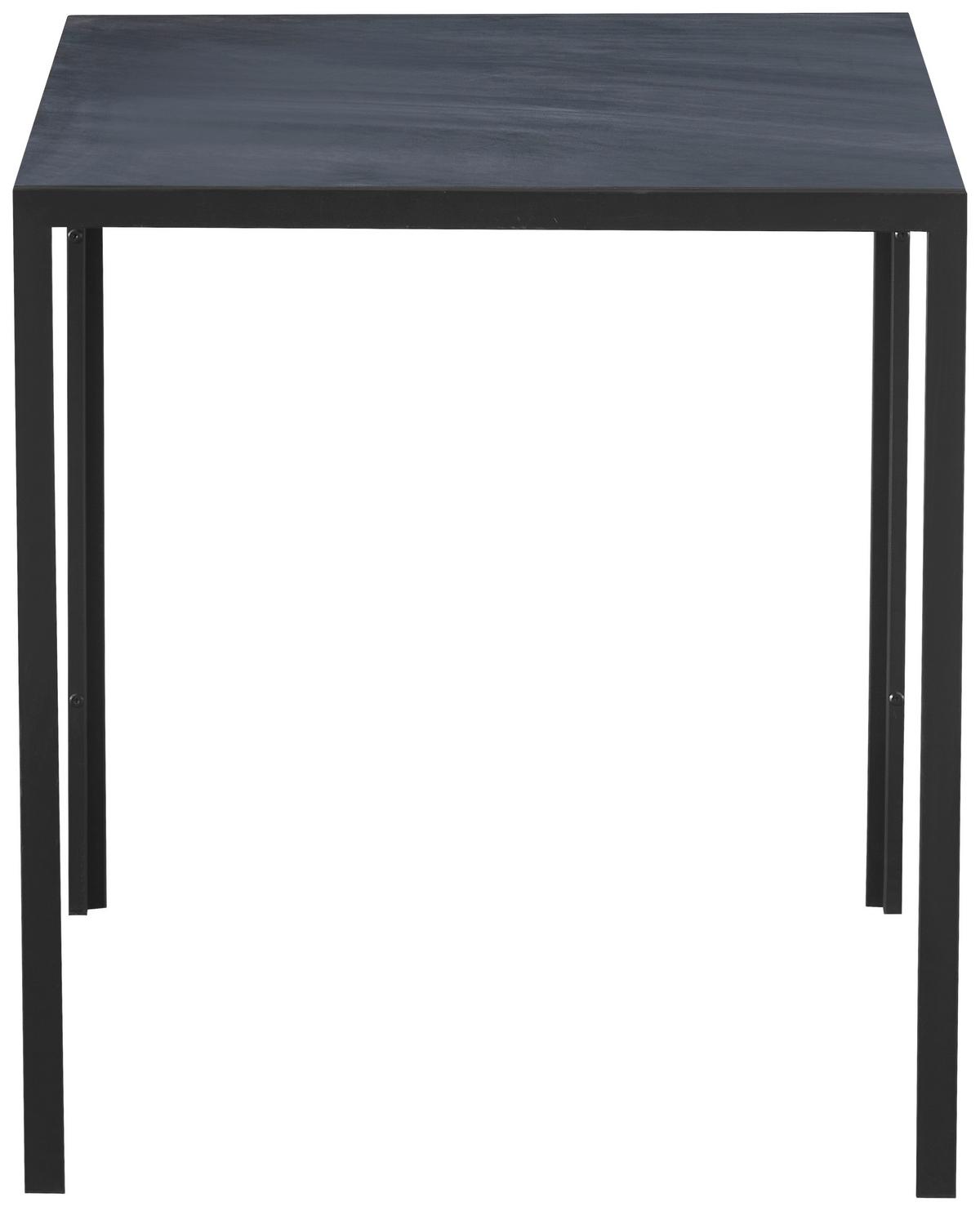 Jídelní stůl SANDRO 110x70cm - šedá/černá, Moderní, kov/kompozitní dřevo (110/76/70cm) - Based