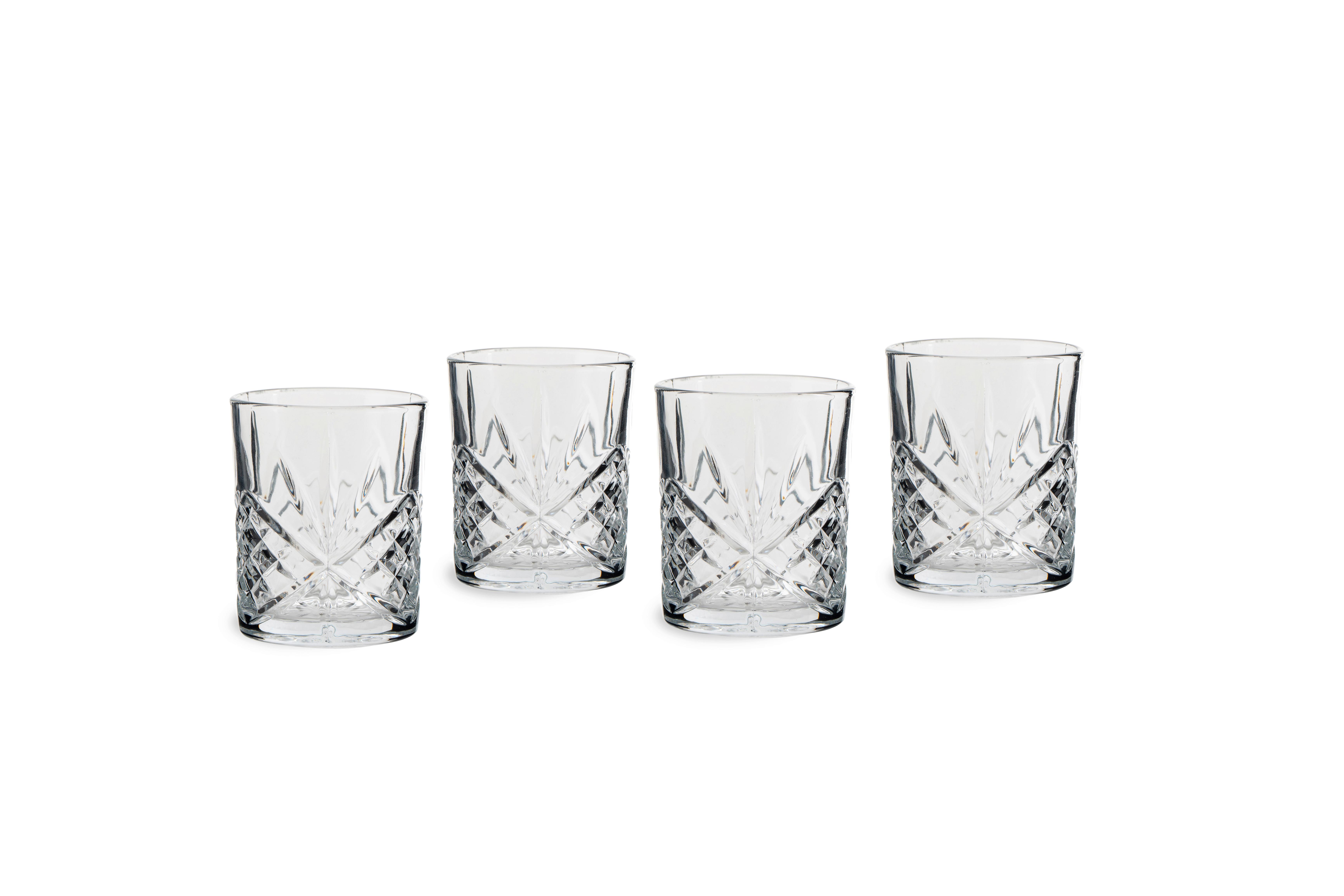 Whisky-gläserset 4 Stück Glas, 330 Ml - Transparent, Basics, Glas (8.2/9.8cm) - Echtwerk