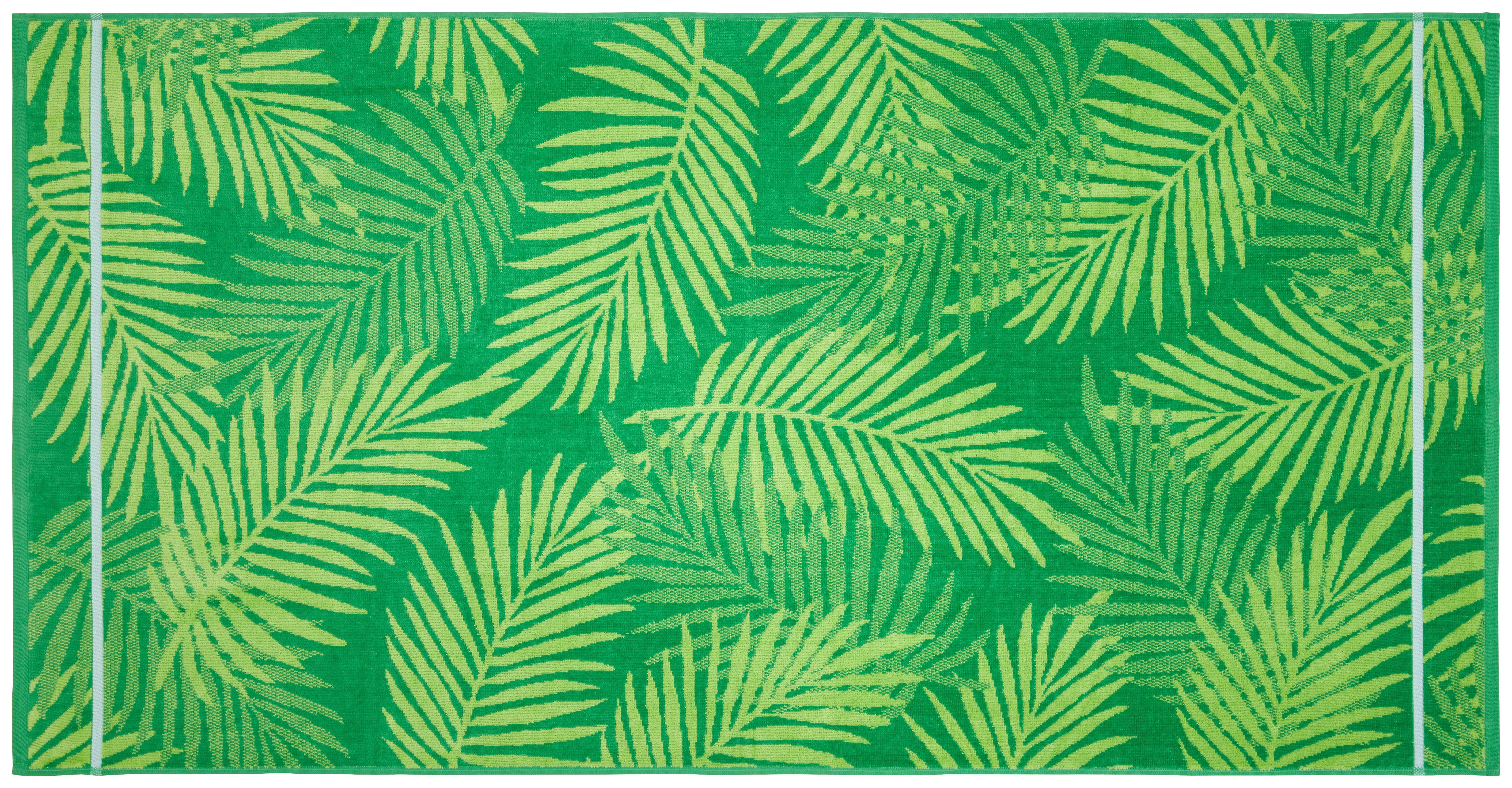 Strandtörölköző La Palma - zöld, Konventionell, textil (75/150cm) - Ondega