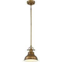 Hängeleuchte H: ca. 20,3 cm 1-Flammig Messingfarben - Messingfarben, Design, Glas/Metall (22.2/20.3cm) - Elstead Lighting