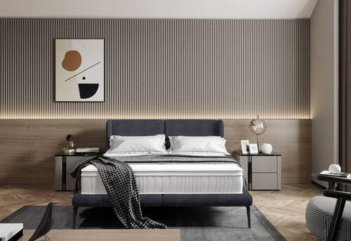 Polsterbett Tessina Sorisso - Schwarz, MODERN, Textil (180/200cm) - Livetastic