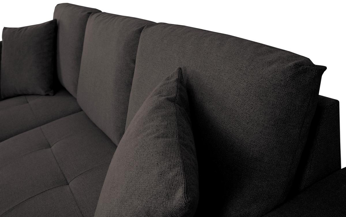 Ecksofa Lukas Dunkelbraun S: 158x239 Cm - Dunkelbraun, Trend, Textil (158/239cm)