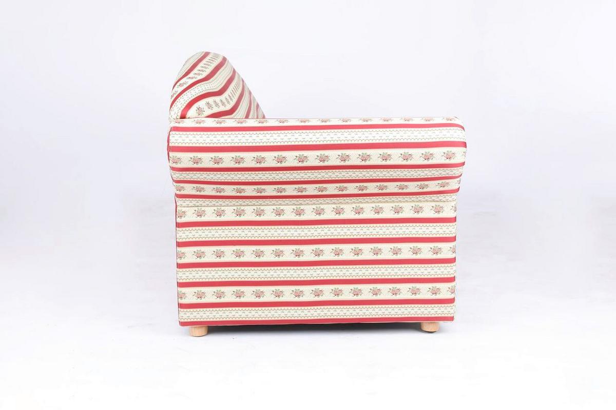 3-Sitzer Loretta, Armlehne links, ca. 193x83x85 cm - Bordeaux/Rot, Basics, Holz/Textil (193/83/85cm)