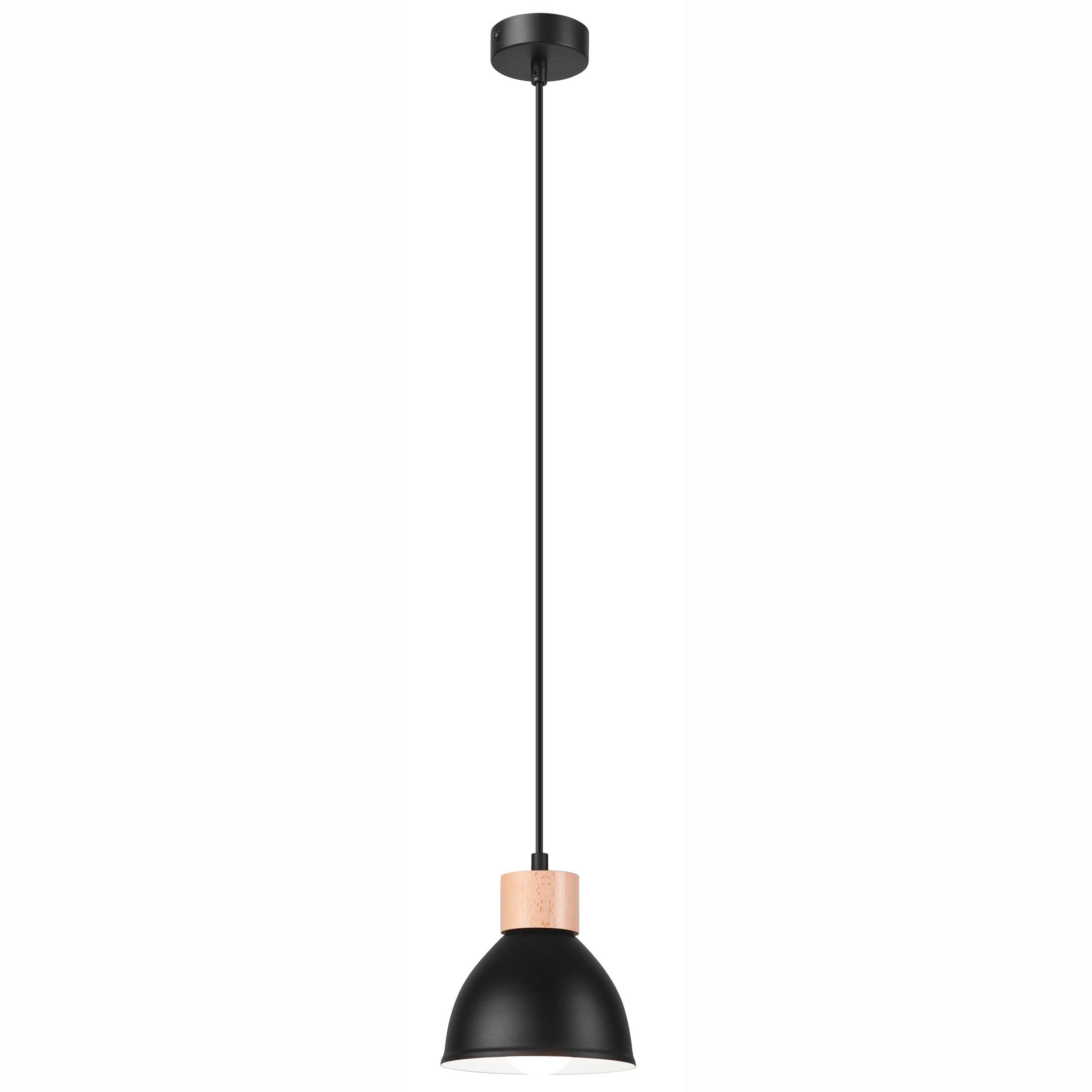Hängeleuchte 42114 Nico - Schwarz Hochglanz, KONVENTIONELL, Metall (108/8/15cm)
