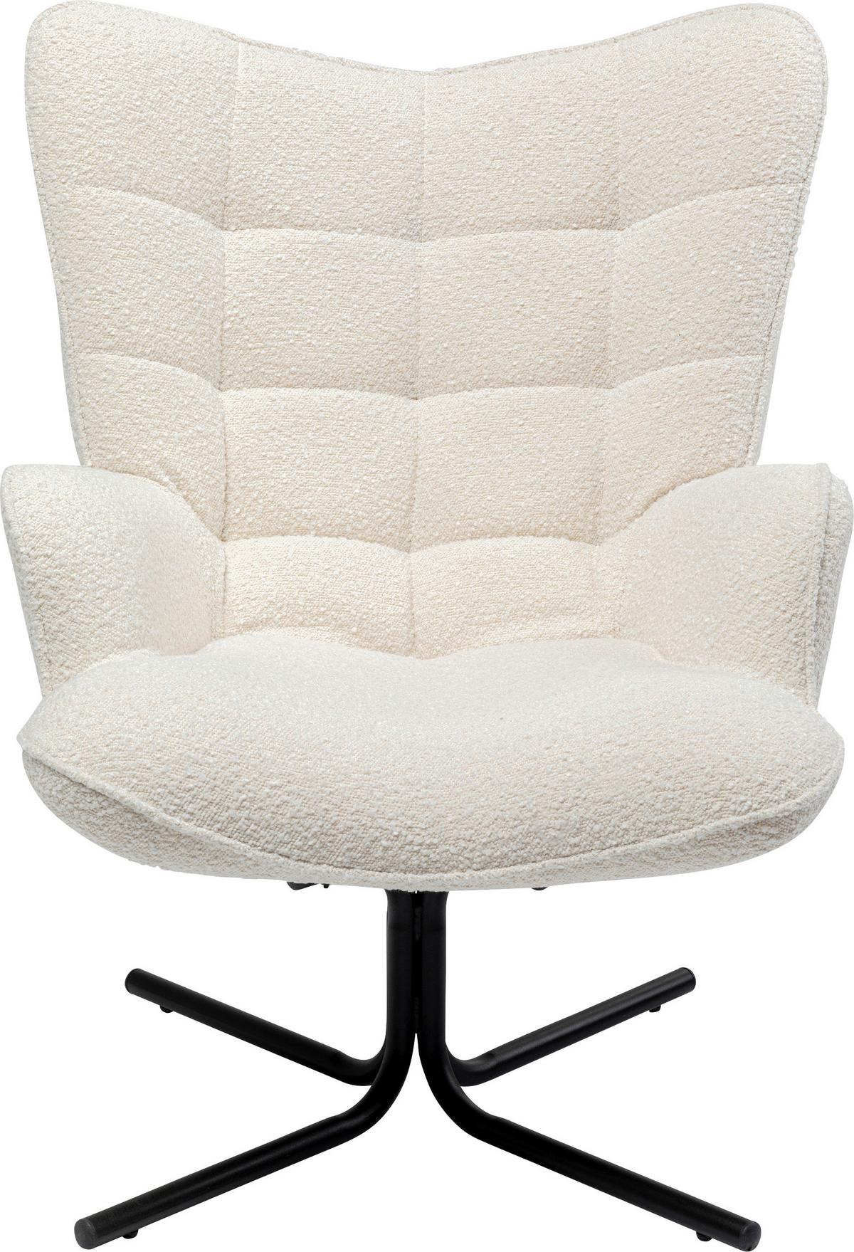 Sessel Oscar Beige B: 82 Cm - Beige/Schwarz, Design, Textil (82/95/73cm) - Kare-Design