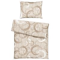 POSTEĽNÁ BIELIZEŇ NEW CIRCLES - béžová, textil (140/200cm) - Modern Living