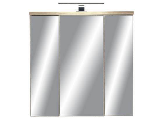Skrinka So Zrkadlom Catherine - farby borovice/tmavosivá, Moderný, kov/kompozitné drevo (69/69/20cm) - Mömax modern living Skrinka So Zrkadlom Catherine - farby borovice/tmavosivá, Moderný, kov/kompozitné drevo (69/69/20cm) - Mömax modern living