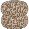 Pouf Anic Braun B: 43cm - Braun, Design, Textil (43/40/43cm) - Livetastic