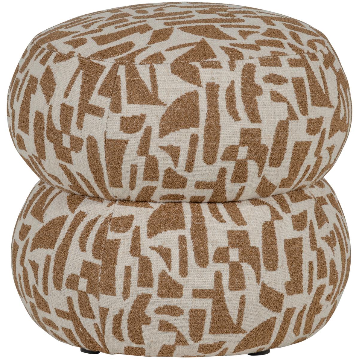 Pouf Anic Braun B: 43cm - Braun, Design, Textil (43/40/43cm) - Livetastic