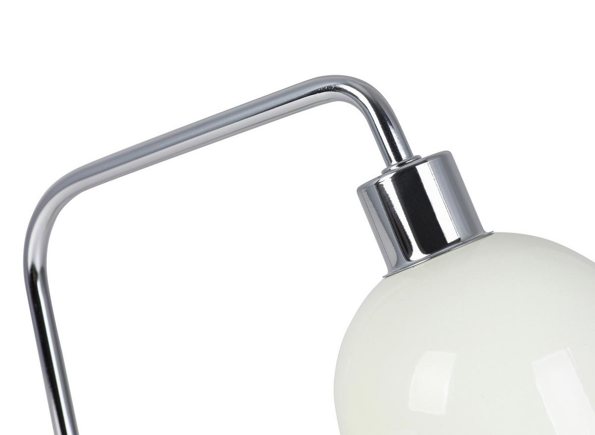 STOLNÁ LAMPA ILKA - biela/chrómová, Modern, kov/plast (27/12/35cm) - Mömax