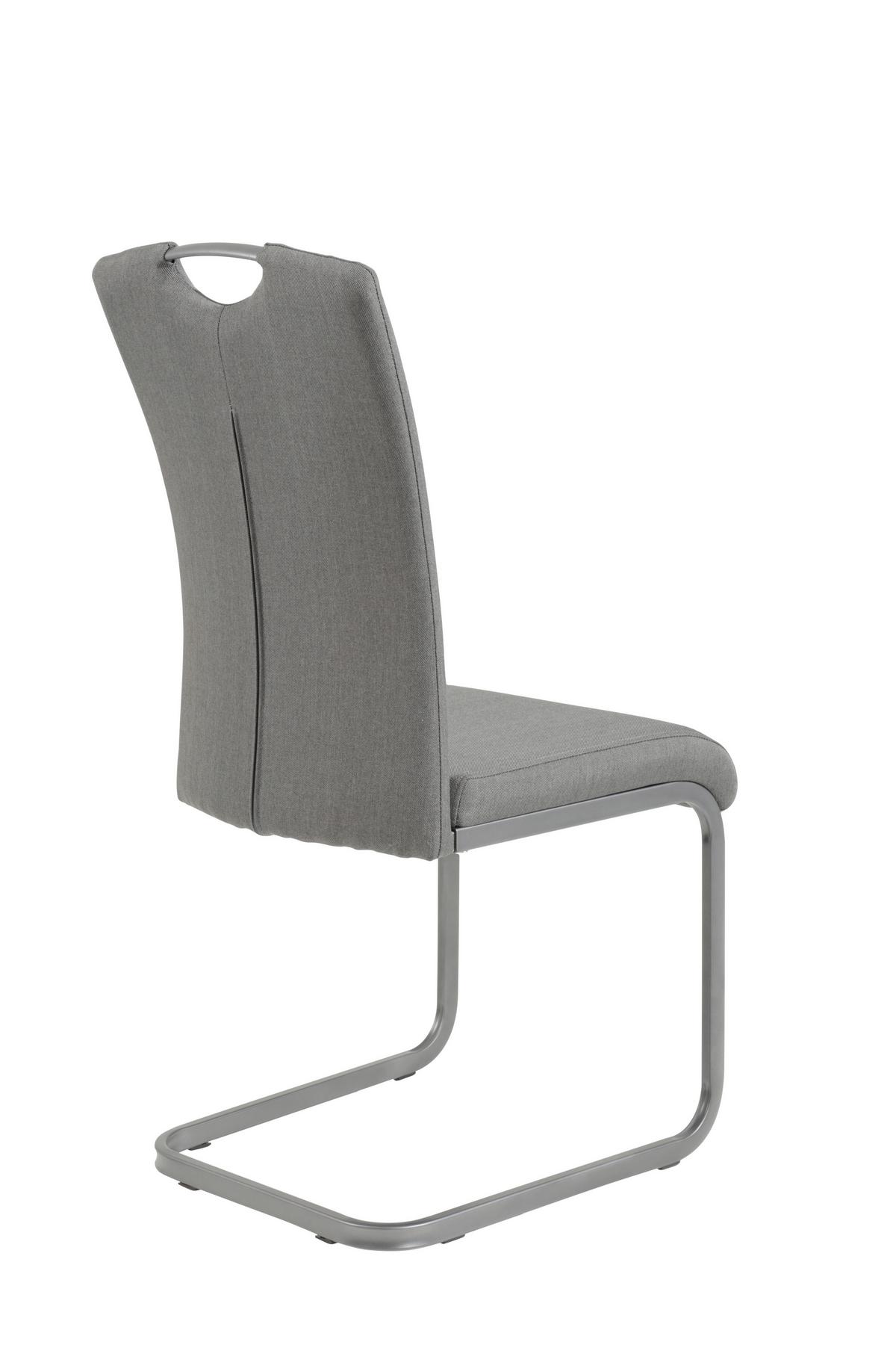 Tischgruppe Rose G - Anthrazit/Grau, MODERN, Holzwerkstoff/Textil (140 - 180/76/80cm) - MID.YOU