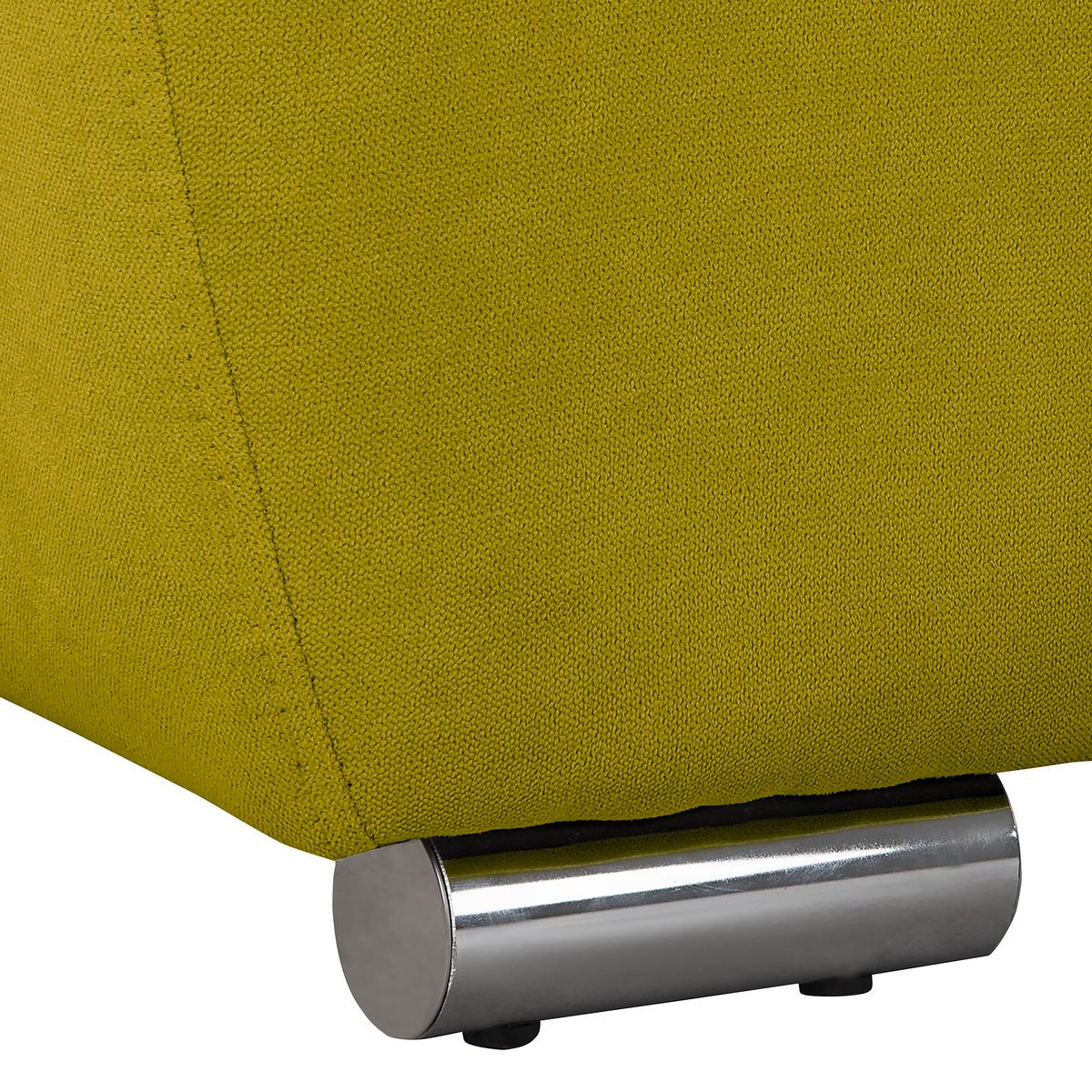 Ecksofa Azzuro Grün S: 256x175 Cm - Silberfarben/Grün, Design, Textil (256/175cm) - Livetastic