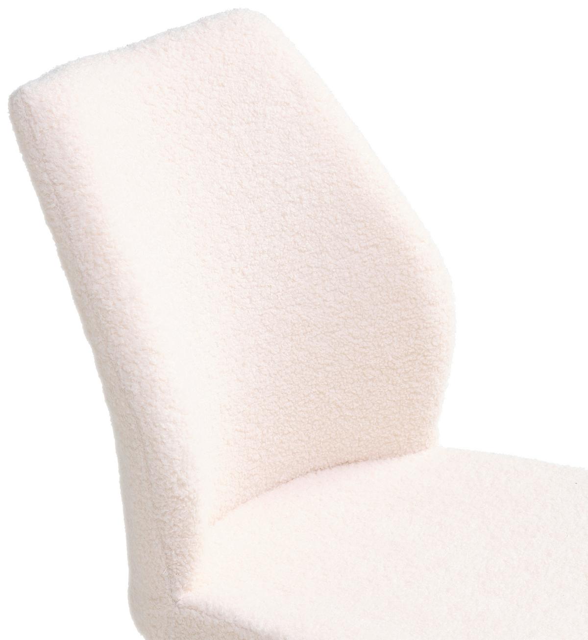 Stuhl Elli - Schwarz/Weiß, LIFESTYLE, Textil/Metall (48/89/63cm) - Livetastic