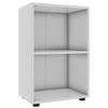 Regál na šanóny Ulas š: 49 cm, biela - čierna/biela, Modern, kompozitné drevo/plast (49/74/32cm) - MID.YOU