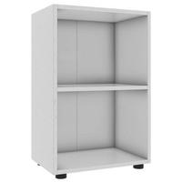 Regál na šanóny Ulas š: 49 cm, biela - čierna/biela, Modern, kompozitné drevo/plast (49/74/32cm) - MID.YOU