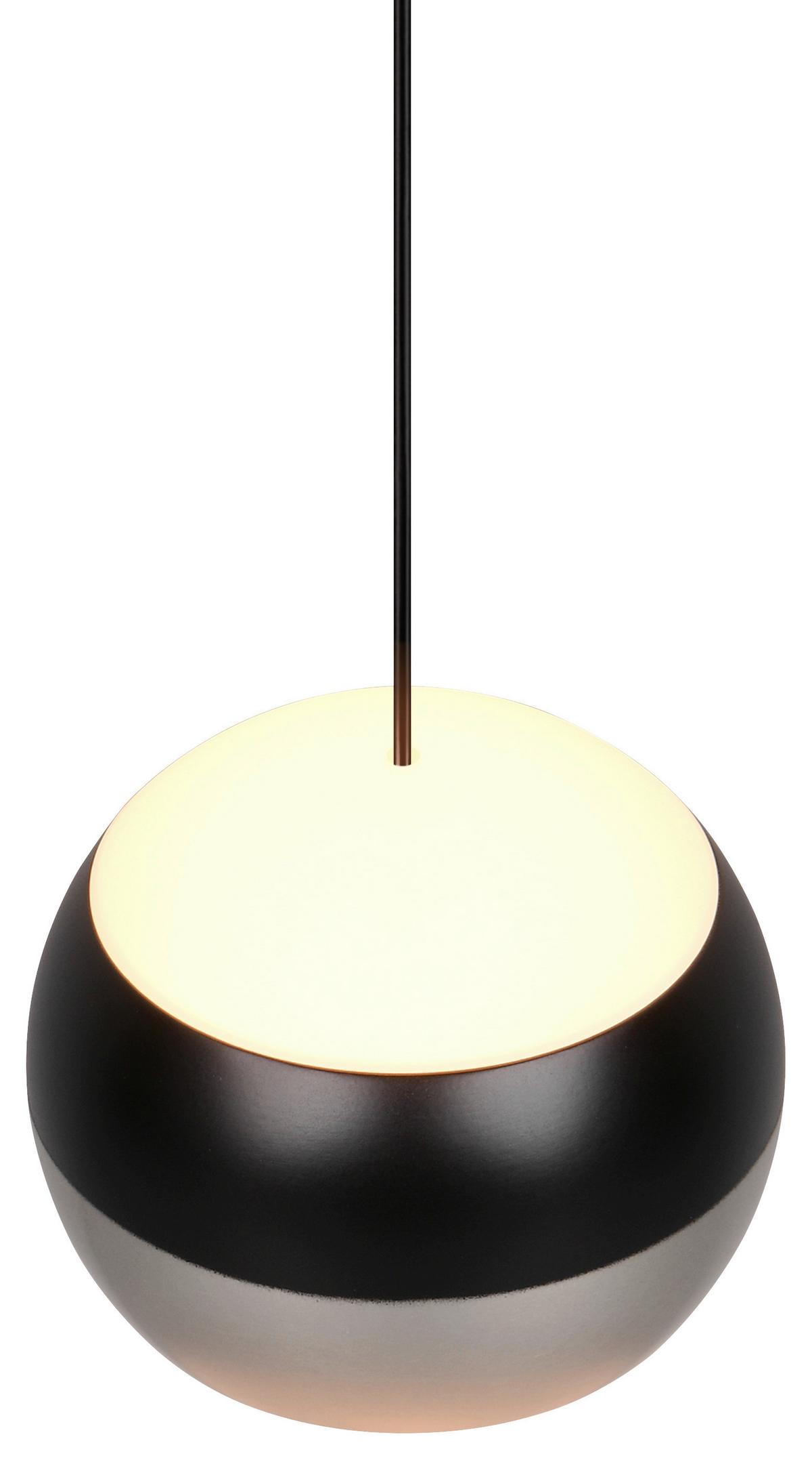 Led-hängeleuchte 344410107 Orbit - Schwarz/Nickelfarben, Design, Metall (15,5/150cm) - Trio Leuchten