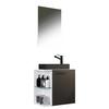 Gästebad Hausa Bl - Anthrazit/Schwarz, MODERN, Glas/Keramik (52cm) - MID.YOU