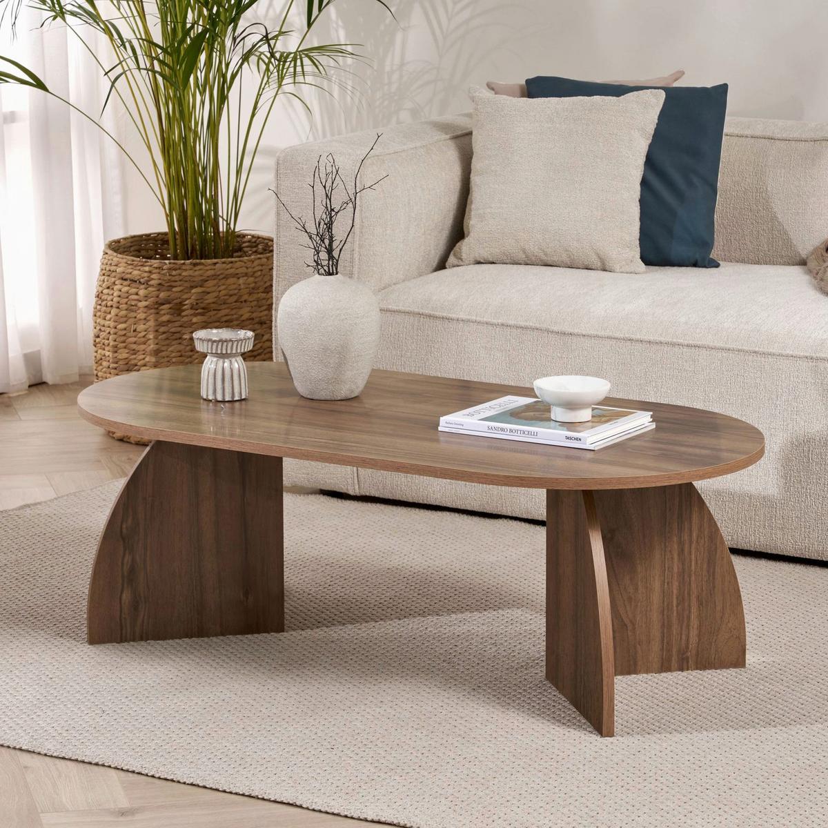 COUCHTISCH Walnussfarben B: 120cm - Walnussfarben, MODERN, Holzwerkstoff (120/40/60cm)