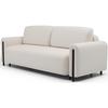 Schlafsofa Arcadova Creme/Schwarz B:244cm - Creme/Schwarz, Design, Textil (244/97/97cm) - MID.YOU