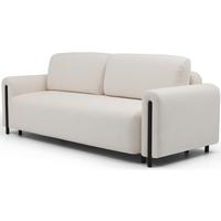 Schlafsofa Arcadova Creme/Schwarz B:244cm - Creme/Schwarz, Design, Textil (244/97/97cm) - MID.YOU