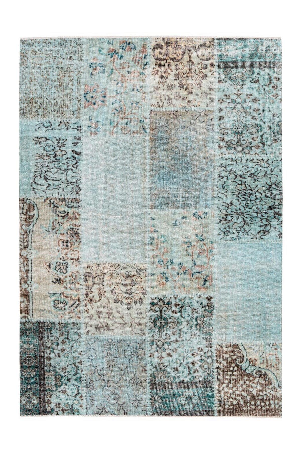 Flachwebteppich Toska 125 Grün, 120x170 cm - Grün, KONVENTIONELL, Textil (120/170cm) - Kayoom